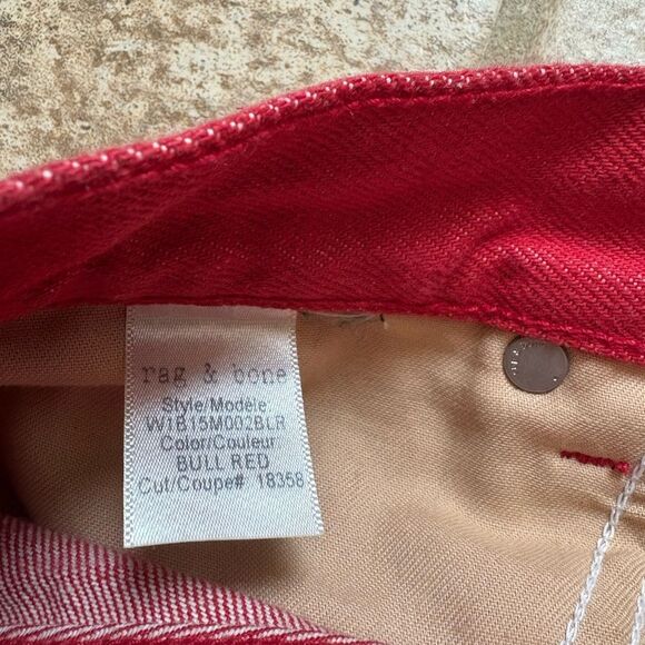 Rag & bone red denim skirt - Picture 3 of 6